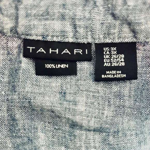 Tahari blue linen dress! - Picture 4 of 4